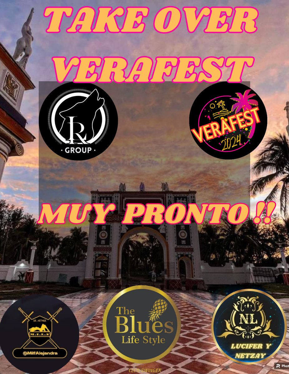 Verafest4's tweet photo. Sol, Arena, Sensualidad,Mar, Sexo, en un solo lugar donde podrás disfrutar en pareja y con un ambiente jarocho, #takeover #verafest , ESPERALO, MUY PRONTO!!
@LupitaRomaSw
@MilfAlejandra
@Netzayoficial1
@THEBLUESLIFE https://t.co/xtI2dXAora