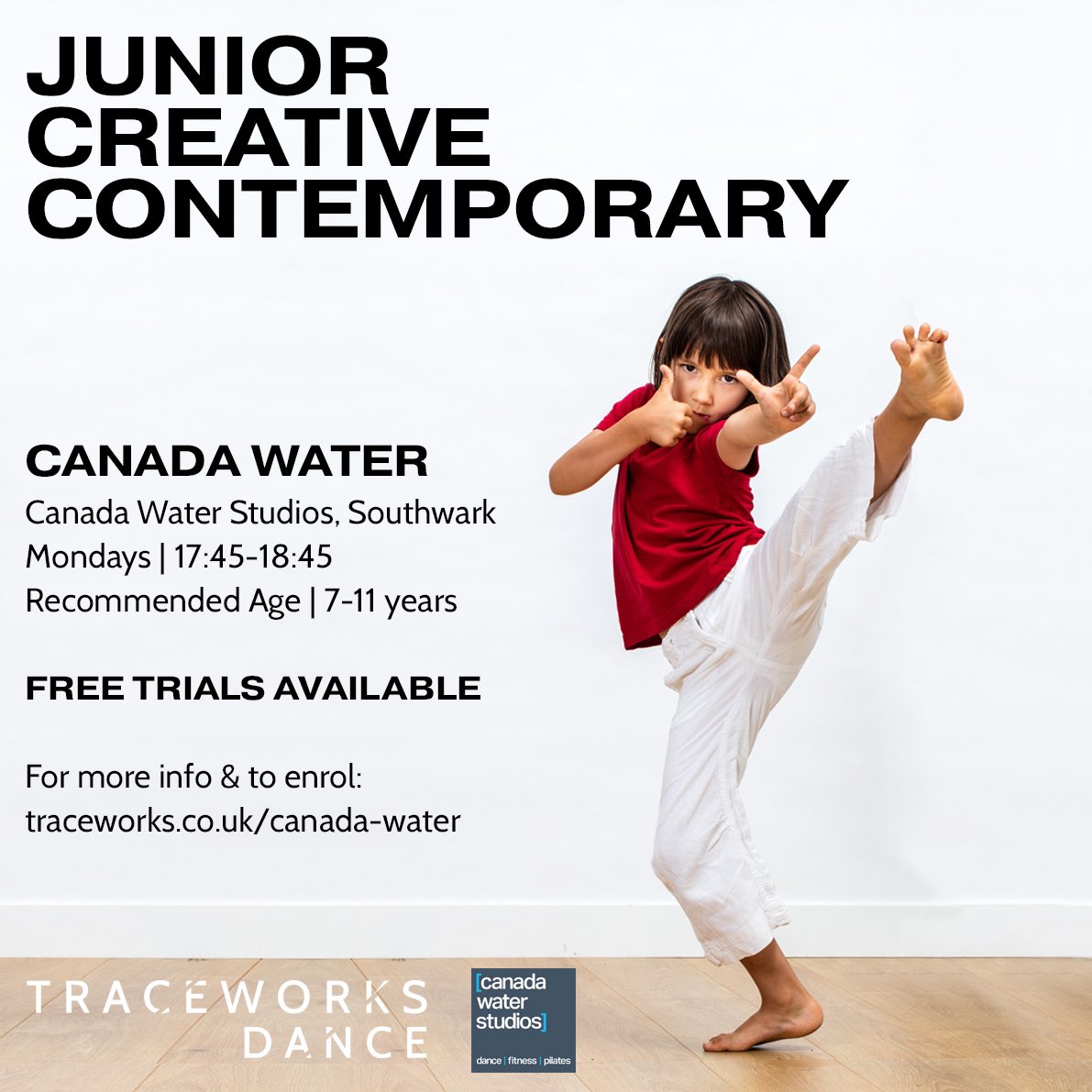 traceworksdance's tweet image. Junior #Creative #Contemporary at #CanadaWater Studios returns on Monday! FREE TRIALS AVAILABLE ⭐️ For more info, visit traceworks.co.uk/canada-water #CanadaWaterStudios #CanadaWaterLondon #ChildrensDance #YouthDance #SE16 #Southwark #LondonFamilies #DanceClassesForKids #DanceClasses