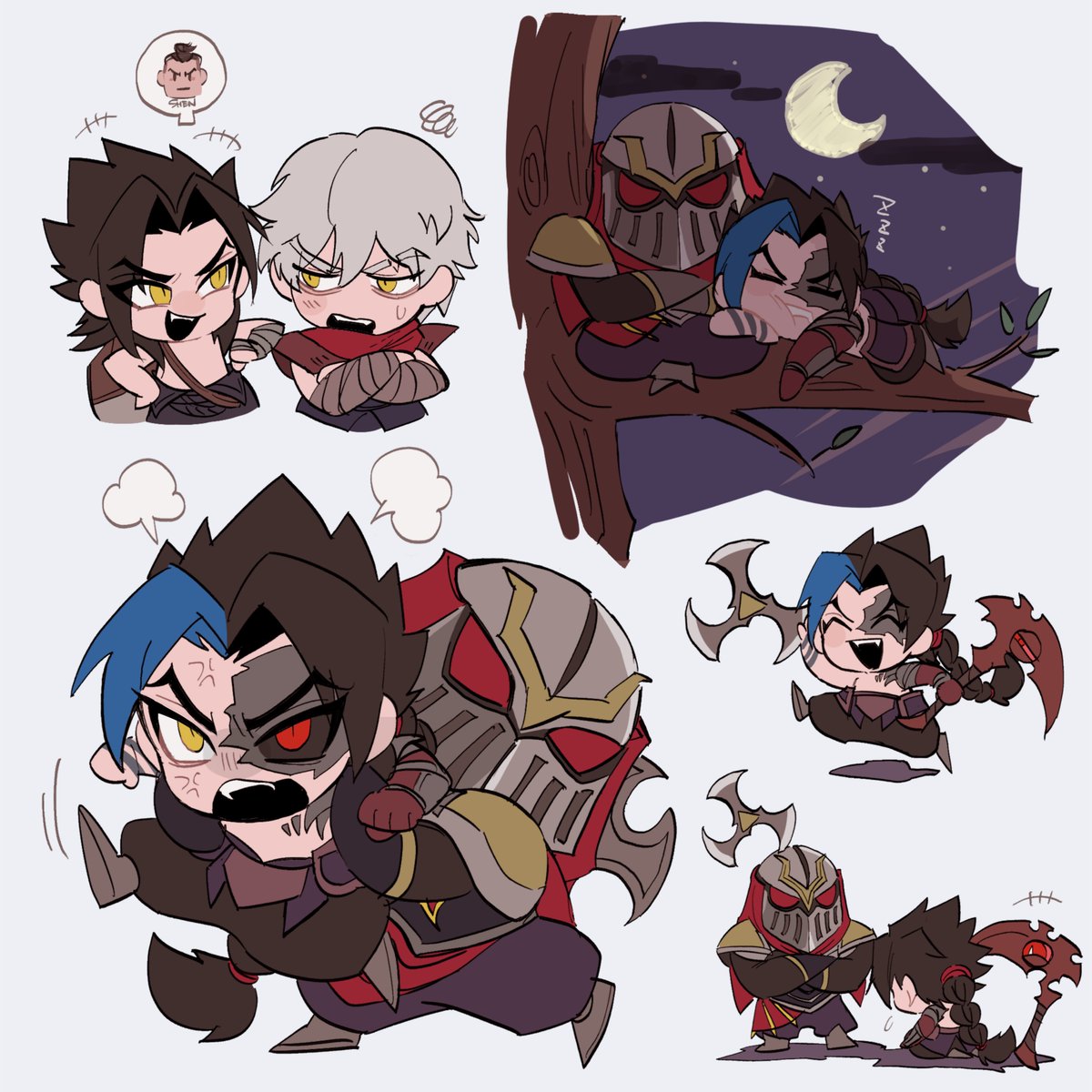 syogyo_mujyo9's tweet photo. zed and kayn https://t.co/cdF6Fu9isM