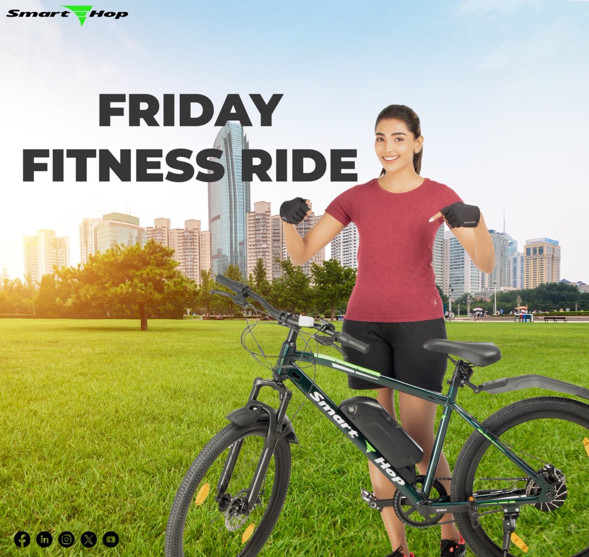 Break a sweat with SmartEHop! Share your cycling workout routines and embrace a fit and active lifestyle. Let's pedal towards a healthier you!

#SmartFitness #FridayMotivation #smartehop #nammachennai #madeinchennai #chennaicycling #chennai #madeinindia #weekendvibes