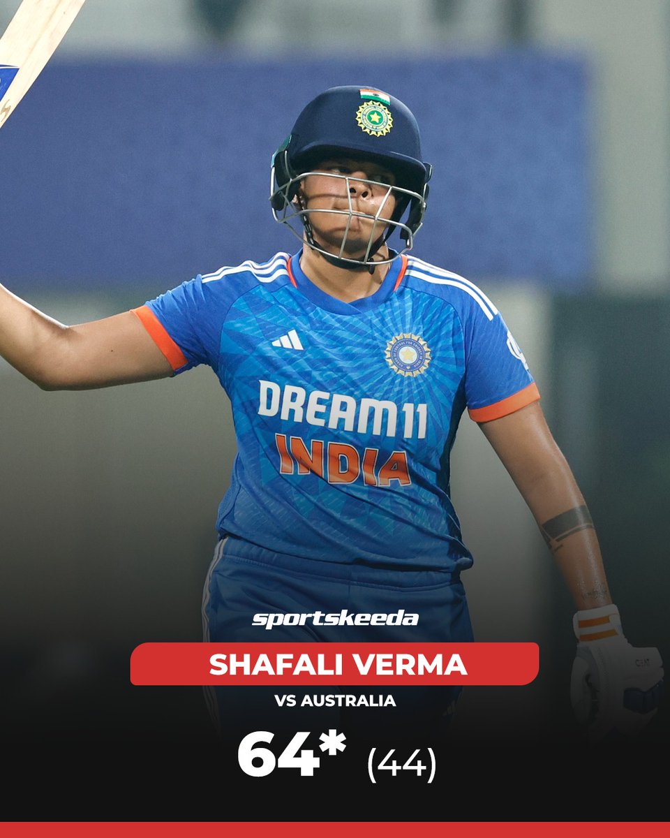 Sportskeeda's tweet photo. Shafali Verma &amp; Smriti Mandhana - Stars of India in the run chase in first T20I. 🏏🔥

#Cricket #INDvAUS #Smriti #Shafali https://t.co/TlrO7jVlkr