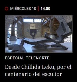 Empezamos 2024 a lo grande: 10 de enero Telenorte especial 100 años del nacimiento de Eduardo Chillida