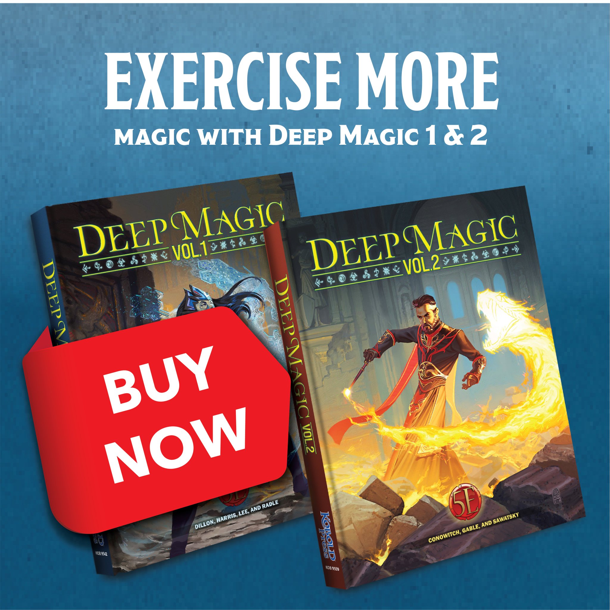 Kobold Press on X: Is your New Year's Resolution to work out? Well, why  don't we exercise a little magic in 2024 with Deep Magic 1 and 2! ✨Hundreds  of Spells 🪄