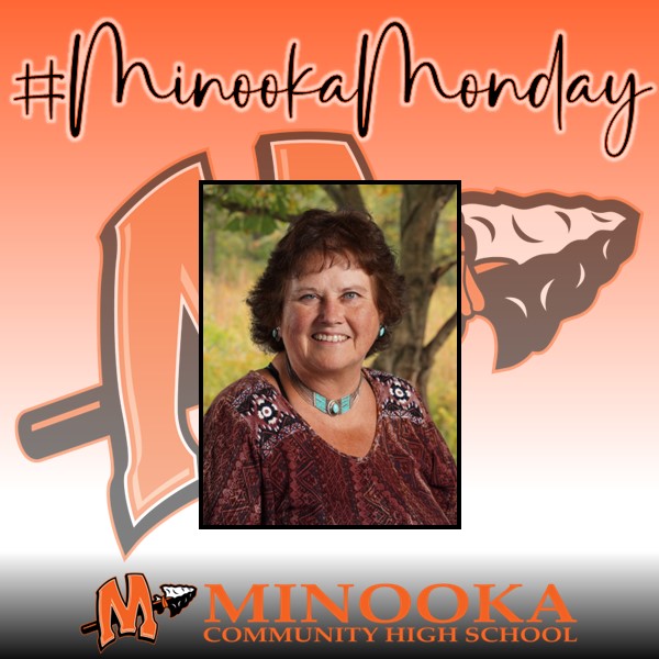 MCHSDistrict111's tweet photo. On #MinookaMonday, meet Ms. Kristen North, CTE teacher/TSA advisor. She's been at MCHS since 1998 and received her bachelor's from ISU, master's from Olivet, master's from Walden, and is a National Board Certified Teacher. She enjoys staying connected with her students! https://t.co/wvVYgLDxja