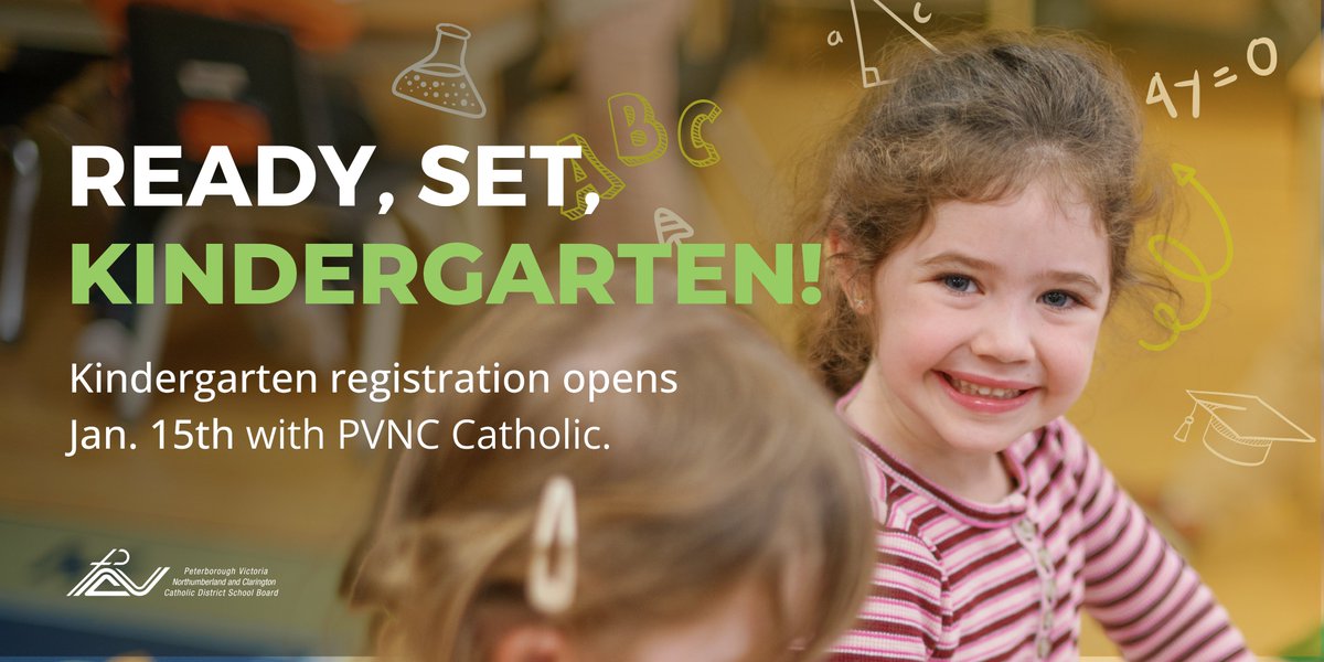 PVNCCDSB's tweet photo. Ready, set, Kindergarten! Is your child set to start school in 2024? 

Registration with PVNC Catholic opens on Mon. Jan. 15th.  

To learn more about registration, and preparing your new student for school visit the link below:

https://t.co/ksKnpHDHD0 https://t.co/IH0SEYkMU5