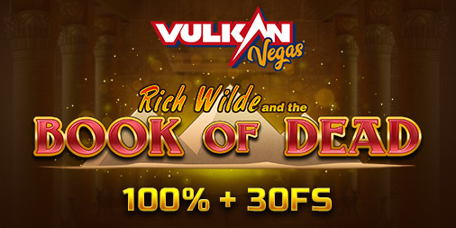 Vulkan Vegas Casino App auf einem Smartphone mit Spielen im Hintergrund