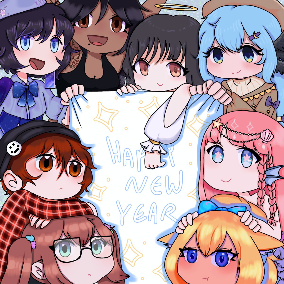 KillerAng_Art's tweet photo. Happy New Year!!! ✨✨

Here's the prize for the raffle winners!! 
Thank everyone for participating :D
#art #artraffle https://t.co/4HEbrqdjOH