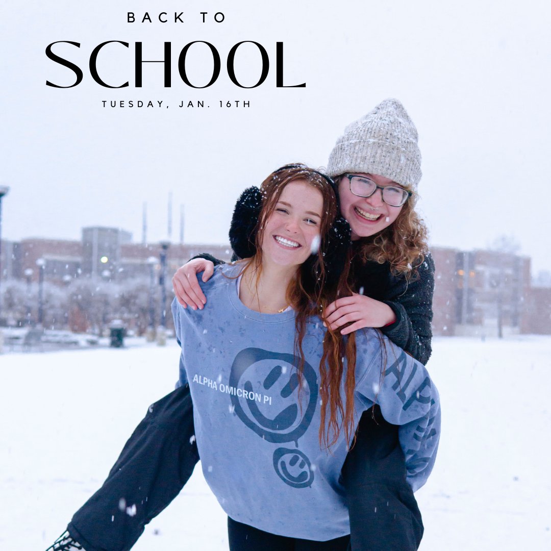 UAFSCACE's tweet image. Don't forget, classes start back on Tuesday, January 16th!⛄