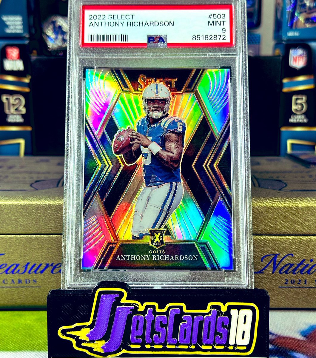 JJetsCards18 (@jjetscards18) on Twitter photo 2022 Select Anthony Richardson XRC PSA 9 Pop 2!
$350 obo!
<a href="/Hobby_Connect/">Hobby Connection(Colton)</a> <a href="/sports_sell/">@SPORTS_SΞLL</a> <a href="/CardboardEchoes/">CardboardEchoes</a> <a href="/HobbyRetweet_/">Hobby Retweet</a> <a href="/hobbyretweeters/">Hobby Retweeters</a> <a href="/Nolacardtweets/">NolaCardTweets</a> 2022 Select Anthony Richardson XRC PSA 9 Pop 2!
$350 obo!
<a href="/Hobby_Connect/">Hobby Connection(Colton)</a> <a href="/sports_sell/">@SPORTS_SΞLL</a> <a href="/CardboardEchoes/">CardboardEchoes</a> <a href="/HobbyRetweet_/">Hobby Retweet</a> <a href="/hobbyretweeters/">Hobby Retweeters</a> <a href="/Nolacardtweets/">NolaCardTweets</a>