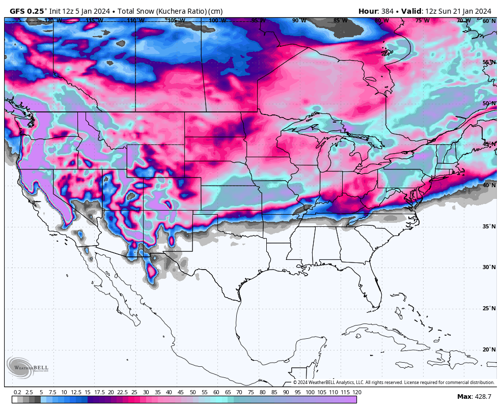 Winter 2023-24 (Northern Hemisphere) (snowfall, warmest, temp, rainfall