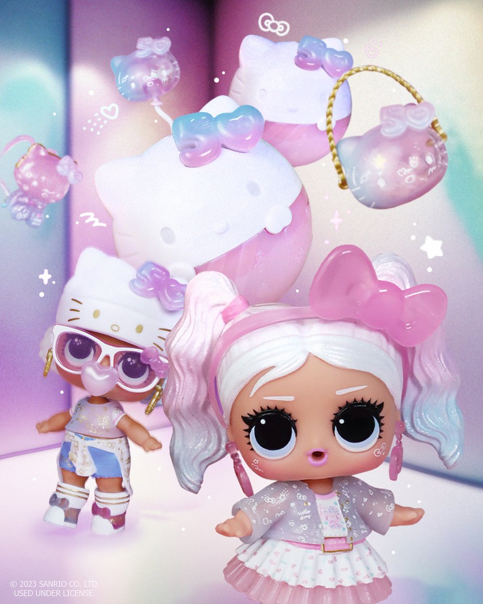 hellokitty's tweet image. Pastel perfection 💗 Tag a bestie and start collecting the limited edition @lolsurprise x Hello Kitty tots now: bit.ly/3U7jLIT #LOLSurprise #HelloKitty50th