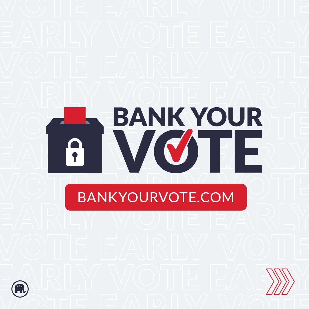 Republicans's tweet photo. 50 states means 50 different ways to Bank Your Vote! Find yours below: 

🐘Alabama: https://t.co/pR1eV2u7wZ
🎣Alaska: https://t.co/fpgICD1VXF
🏜️Arizona: https://t.co/QB5S7eQrfz
🐗Arkansas: https://t.co/6HSYfOXQLe
🌊California: https://t.co/LSCt8mO68k
🚡Colorado: https://t.co/XlUPd9STus
🐋Connecticut: https://t.co/LeD9VCXUyd
🍦Delaware: https://t.co/mYEdClnpRD
🐊Florida: https://t.co/PcElNuwCim
🍑Georgia: https://t.co/V4TnGbZP92
🌋Hawaii: https://t.co/uwwUMcmcG7
🥔Idaho: https://t.co/vbRULbQrwj
🎩Illinois: https://t.co/Q0Z9ICe40q
🏎️Indiana: https://t.co/sDxvfBmf67
🌽Iowa: https://t.co/yx3wdeirLK
🌻Kansas: https://t.co/sOyORMr3jg
🏇🏿Kentucky: https://t.co/dLH1bqVYcZ
🦐Louisiana: https://t.co/mRIQq9u8zn
🦞Maine: https://t.co/M9vFw3HWV0
🦀Maryland: https://t.co/pDkvim3duA
☕️Massachusetts: https://t.co/G06TzZV2c9
🚗Michigan: https://t.co/QLrmz8pirV
🏒Minnesota: https://t.co/jdC0gwEdzw
🚢Mississippi: https://t.co/BvSVXmGyRL
🎷Missouri: https://t.co/msJHMp5pYh
🦬Montana: https://t.co/Xf2Xh2FZ4S
🏐Nebraska: https://t.co/p3OD3pIubp
🎰Nevada: https://t.co/w4ASgsLWcB
🪨New Hampshire: https://t.co/3bDsL25hCc
🫐New Jersey: https://t.co/M9IAIyrtK3
🌵New Mexico: https://t.co/8WJEWcJAOL
🗽New York: https://t.co/vO0LRODtsd
🌲North Carolina: https://t.co/P98eRoO6ST
🍯North Dakota: https://t.co/4hFM5Ud835
✈️Ohio: https://t.co/OlbauFANnF
👌Oklahoma: https://t.co/GSEo42RR6Z
⛺️Oregon: https://t.co/H1fCvG6QXQ
🍫Pennsylvania: https://t.co/GtQFXv6cA6
⛵️Rhode Island: https://t.co/PPjbXLwhN1
🌴South Carolina: https://t.co/u8wwuxAsH4
🌄South Dakota: https://t.co/Kz4NvjcxY2
🎸Tennessee: https://t.co/F1xnVlf12I
🥩Texas: https://t.co/hIJSuRTAVj
⛷️Utah: https://t.co/YZxA6ToDci
🍁Vermont: https://t.co/p6WziMFYwj
🥜Virginia: https://t.co/A22k7dz6g4
🍎Washington: https://t.co/hZIIvpT3nw 
⛰️West Virginia: https://t.co/tttKz10SFc
🧀Wisconsin: https://t.co/2v6s6US0RJ  
🐴Wyoming: https://t.co/x2hK7ohLNt