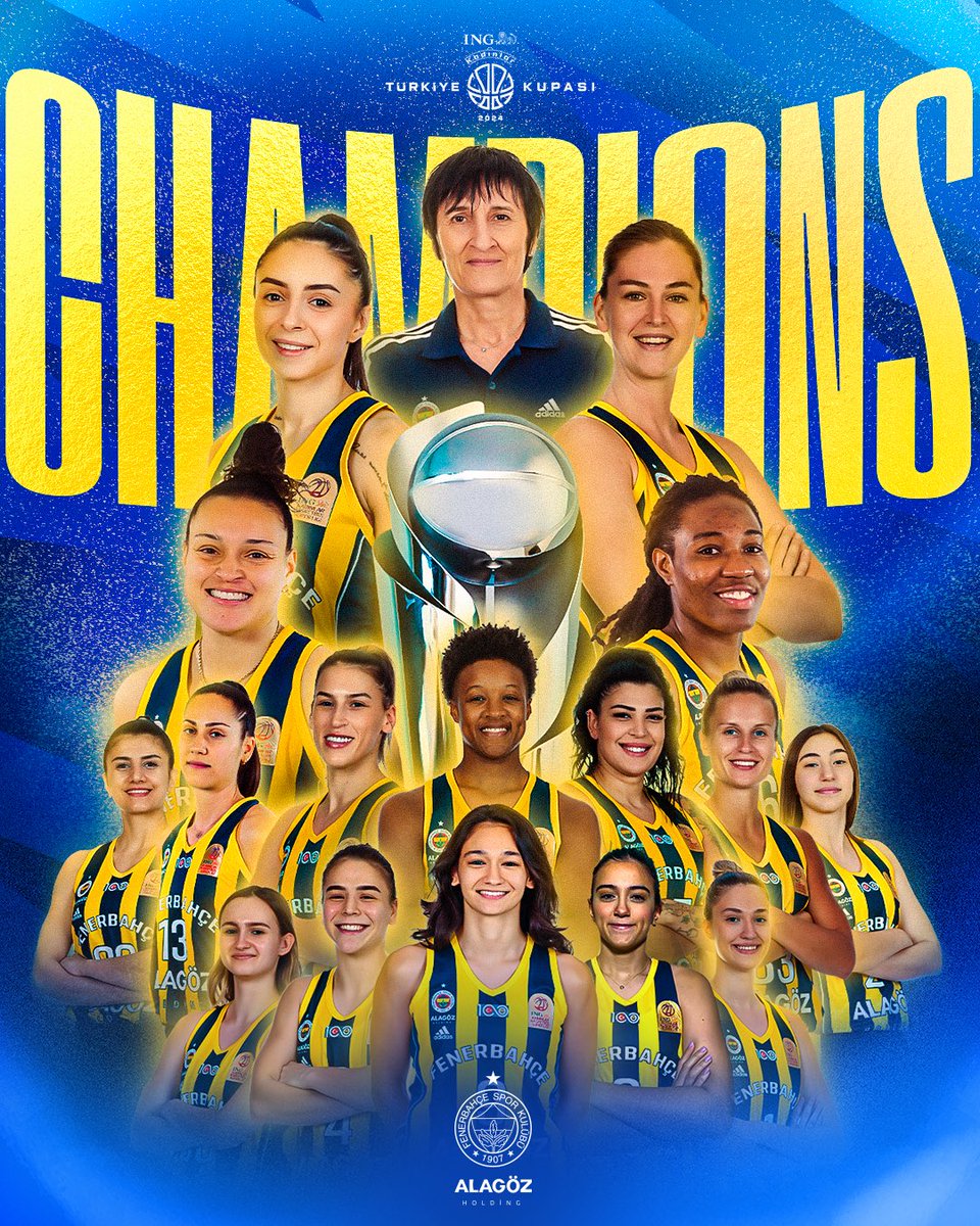 fbkadinbasket's tweet photo. 2024 ING KADINLAR TÜRKİYE KUPASI ŞAMPİYONU FENERBAHÇE ALAGÖZ HOLDİNG! 🏆💛💙
#PotanınKraliçeleri https://t.co/n7UP13bdM3