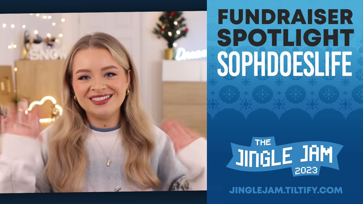 Big thanks to @sophdoeslife who raised £3,781 for @thecalmzone this Jingle Jam with her YouTube campaign! Thank you so much to you and your audience, Soph! Absolutely incredible work!