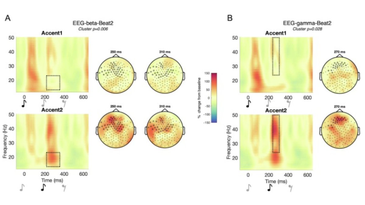 The research team of @v_persici @scottdblain @john_iversen @BANDLabUM @CrunchyNeuroSci found a connection that suggests a relationship between a child's ability to understand #rhythm and their #grammar skills. sciencedirect.com/science/articl…