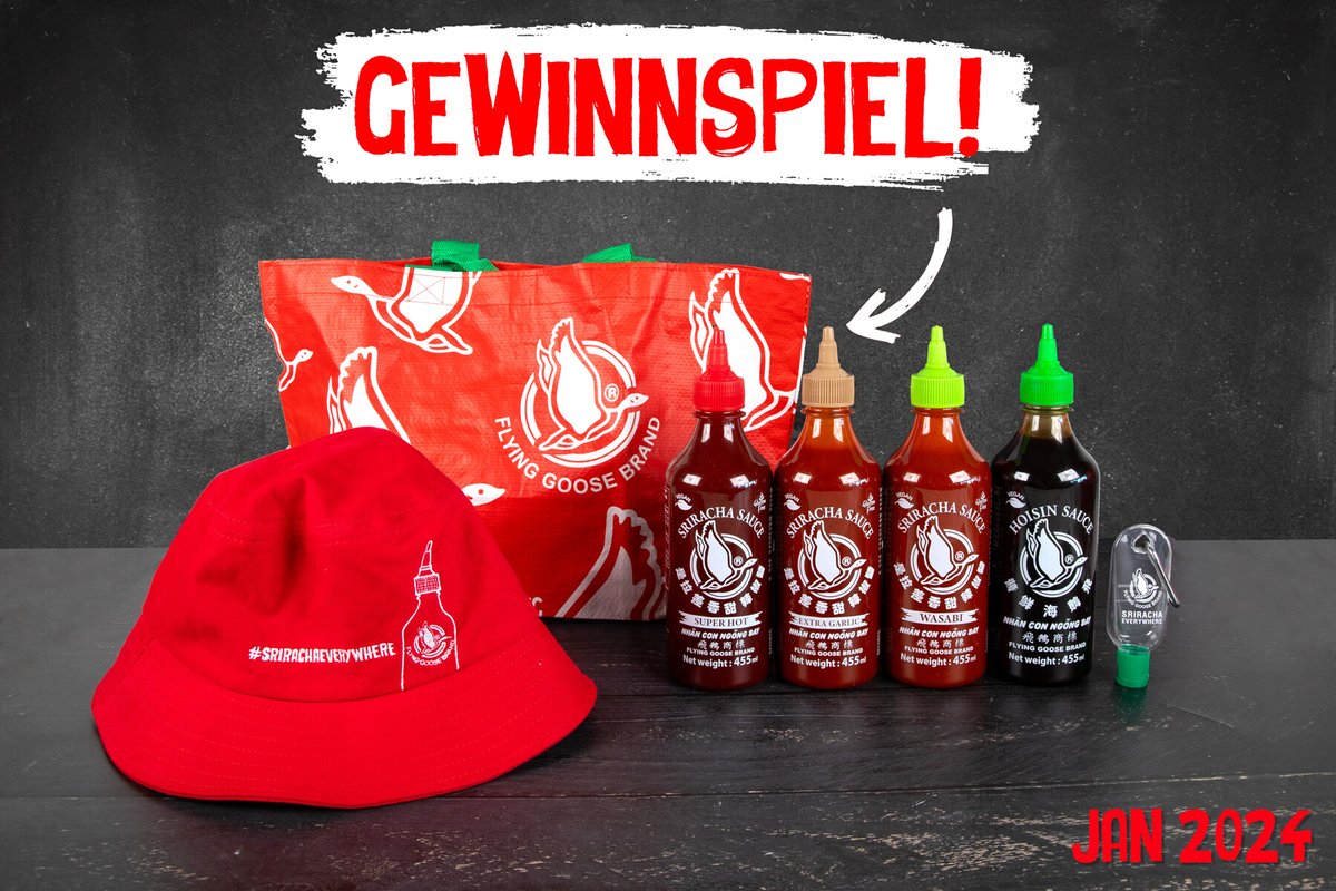 Sriracha_DE's tweet photo. An alle Sriracha-Liebhaber 📢

Möchtet ihr dieses Flying Goose-Paket in die Hände bekommen?
Einfach FOLGEN + RT, um eine Chance auf den #GEWINN zu haben

Es gelten die AGB: https://t.co/yy4o5oE87c https://t.co/3pMqvOuOFo