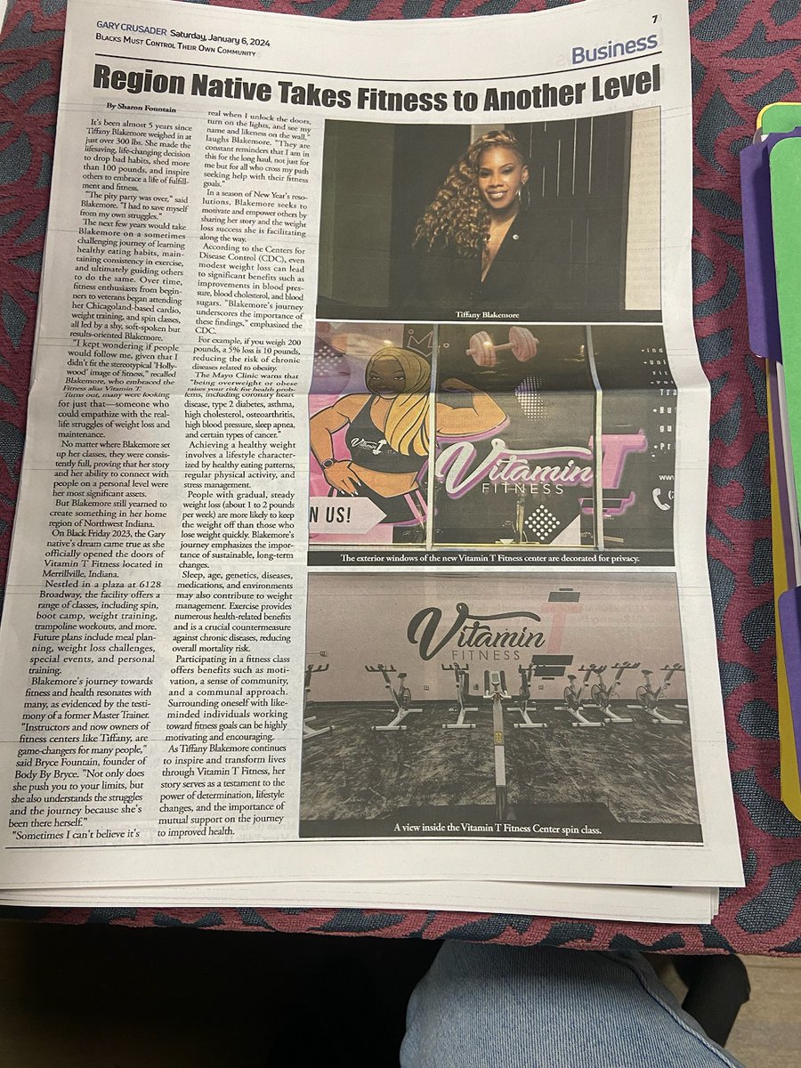 CLWhittington's tweet photo. I'll just sit this right here! Tiffany Vitamint is working my body into shape, meanwhile, I'm working her brand! Stay tuned for the BIG RETURN of #YourBrandYourBody
Thanks The Crusader Newspaper for this beautiful feature!
#WhoyouWHITT #CWHITT #PRChick
C WHITT Vitamin T Fitness https://t.co/klsqB3CeJC