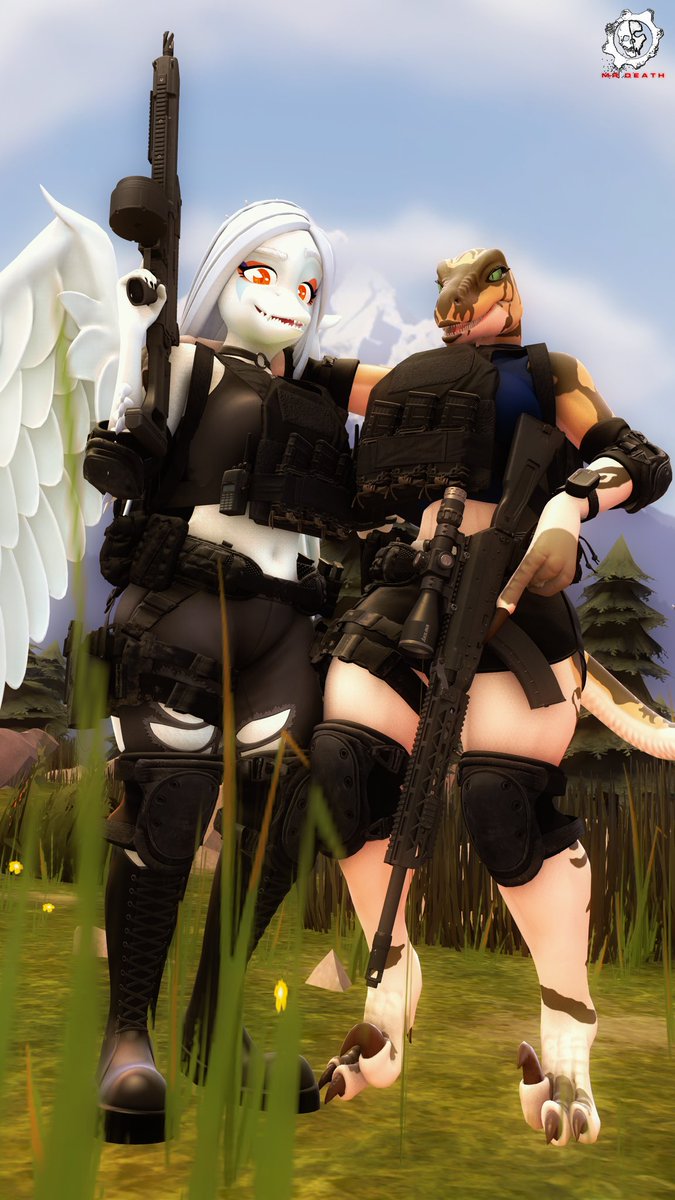 MR_Death95's tweet photo. "Tactical Snoots"
Tumdra and Accessories belong to my great friend @WolfGal_W_Horns
Fang was designed by @AeridicCore
#SFM #Sourcefilmmaker #SFW #Furry #Scalie #Dinosaurs #SnootGame #SnootGameArt #GoodbyeVolcanoHigh #FangFriday #Ptero #Raptor #furryart #FurryOC #furryartwork https://t.co/CmpSCx2W5e