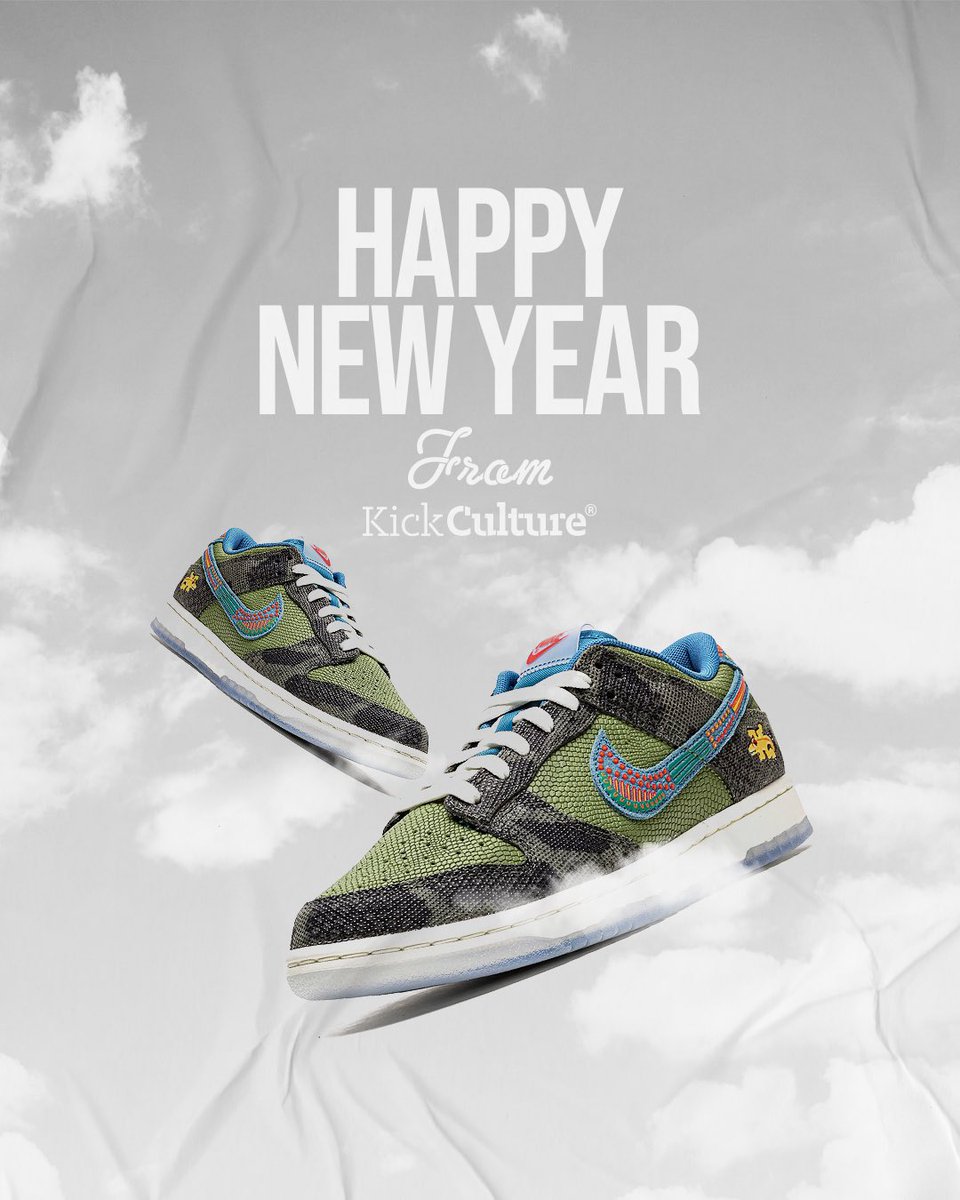 kickcultureug's tweet image. New year, new sneaker adventures! 🌟 Kick off 2024 with the perfect pair from KickCulture. Wishing you a year of stylish steps and bold choices. Happy New Year! 🎊👟 #NewYearNewKicks #KickCulture2024 #KickCulture