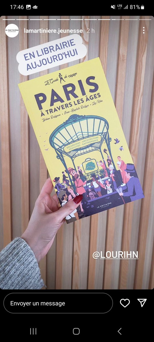 🌟 Tout beau, tout chaud, tout dispo chez votre libraire depuis AUJOURD'HUI !!🧳Embarquez pour un voyage dans le temps à travers Paris, coécrit avec son <a href="/YohanC2000/">Yohan Dubigeon</a> et joliment illustré par Lou Rihn, et habilement édité par <a href="/ed_LaMartiniere/">Éditions de La Martinière</a> !