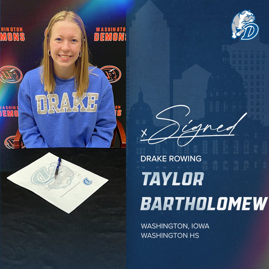 BulldogRowers's tweet photo. 𝙒𝙚𝙡𝙘𝙤𝙢𝙚 𝙖𝙗𝙤𝙖𝙧𝙙

🚣‍♀️ Taylor Bartholomew
🏡 Washington, Iowa
🏫 Washington HS

#DSMHometownTeam https://t.co/yRX5Ut3ZnC
