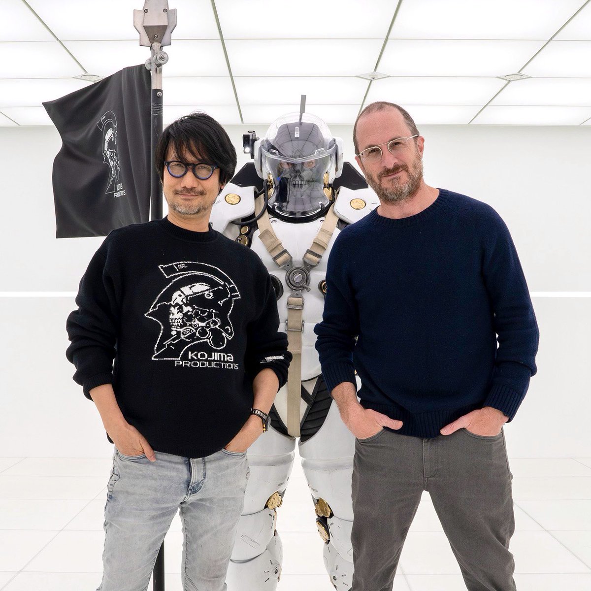 thegameawards's tweet photo. Filmmaker Darren Aronofsky (@DarrenAronofsky) visiting with @HIDEO_KOJIMA_EN today in Tokyo. https://t.co/BWQOcopSJ9
