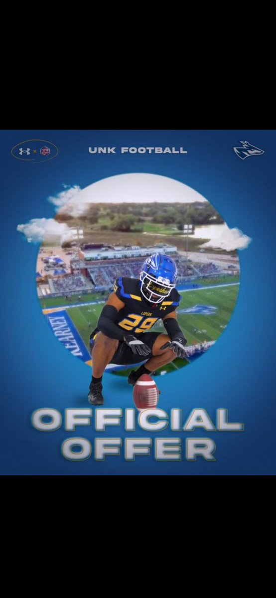 After a great phone call with @Coach_CEllis I am blessed to receive my 4th offer from UNK💛💙@Ayokato10 @CoachPugh317 @CoachAdamGaylor @coach_shad
