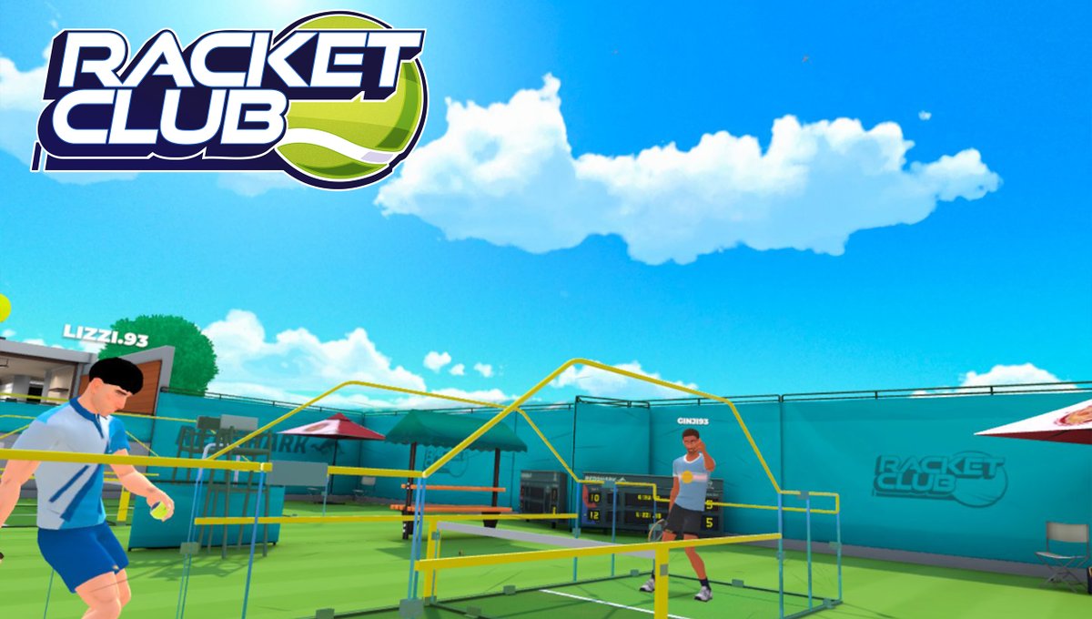 RacketClubGame's tweet photo. Every day is a beautiful day in #RacketClubVR! ☀️

Head into the club and enjoy a few matches with a friend under the sun! Don't miss out on the vibrant atmosphere and friendly competition that makes Racket Club so great. 🎾 https://t.co/ZJipTk8Lp3