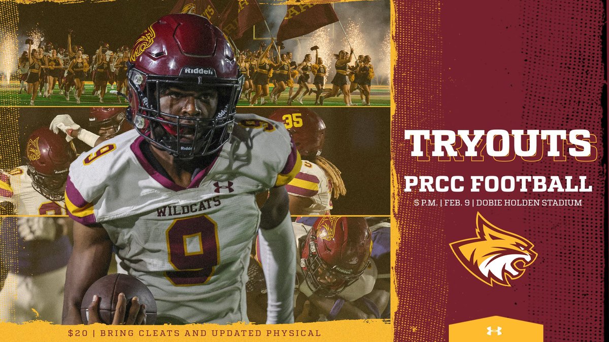 Mark your calendars! @PearlRiverFB is hosting tryouts at 5 p.m. Feb. 9 inside Dobie Holden Stadium! Attendees need to bring $20, cleats and an updated physical! #RRR🐾