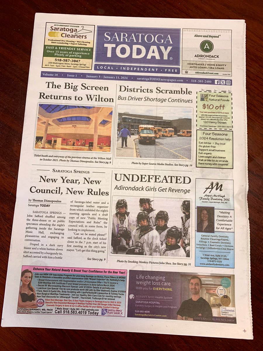 NorcrossUSA's tweet photo. This week in @SaratogaTODAY:

- Districts Scramble as Bus Driver Shortage Continues (https://t.co/4PZPNDeTaB)

- Undefeated Adirondack United Get Revenge (https://t.co/kjWgfZBCv9)

- Saratoga Resident Opens Baseball Training Facility (https://t.co/DQGoppdxTv) 

- Brooklyn Wine Shop Owner Arrives in Saratoga (https://t.co/A8voHtNTKg)