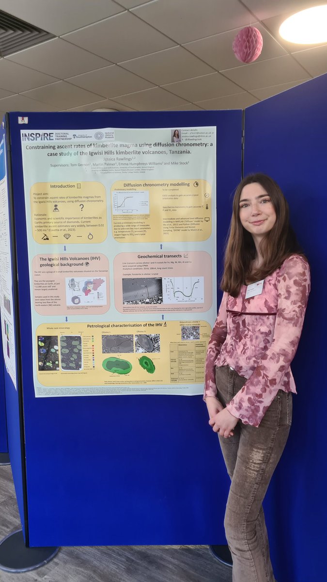 JRawlingsVolc's tweet image. Had an awesome time at #VMSG2024 this week, presenting some of my current PhD research on kimberlite ascent. It was great to catch up with fellow volcanologists and be back in Bristol, where I studied for my MSc!