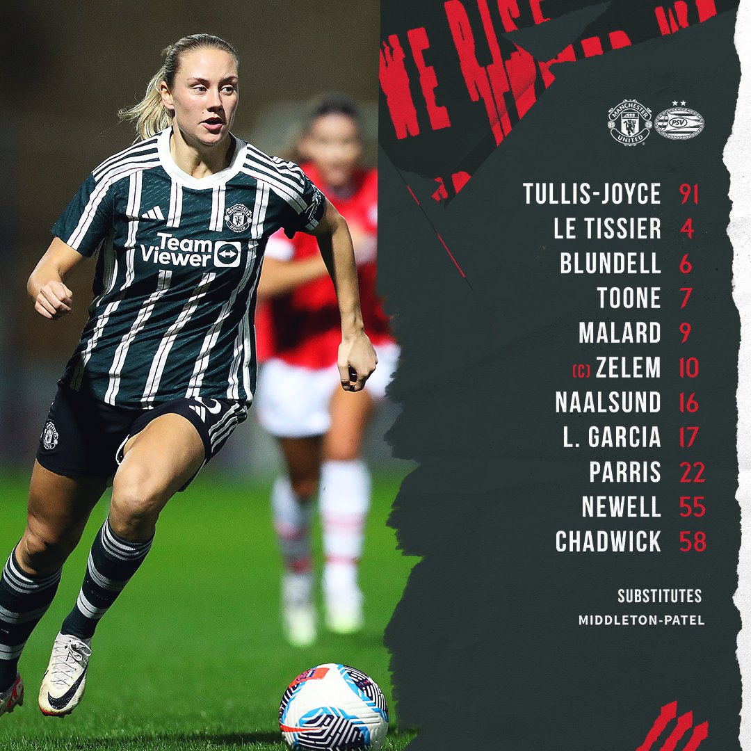 ManUtdWomen's tweet photo. We're off for the second half in Malta 🇲🇹

Here's how United shape up for the second half 👊🔄

#MUWomen