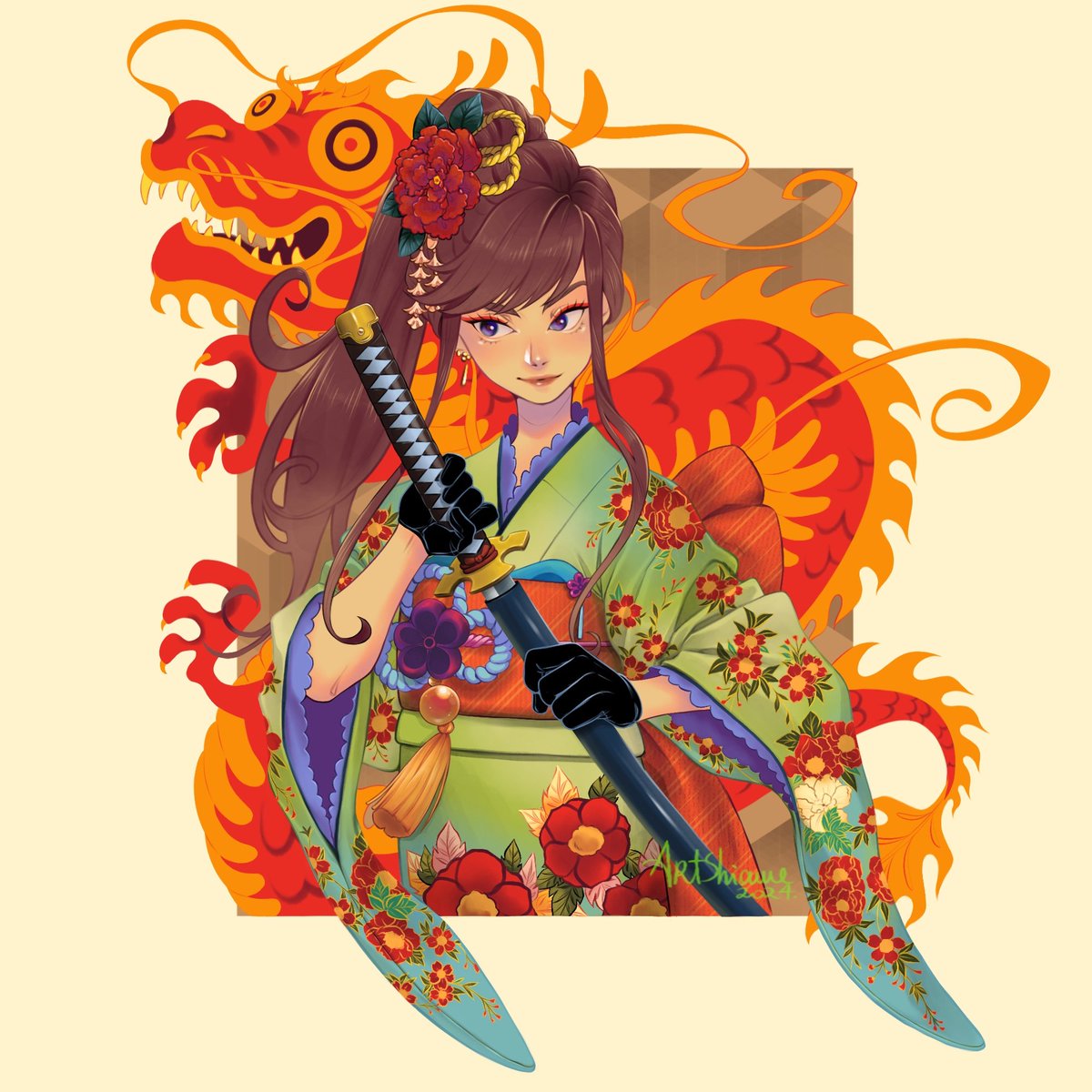 Artshiawe's tweet photo. 🐉🎇🎍Año Nuevo 2024🎍🎇🐉 https://t.co/Tj9gPyzi5h