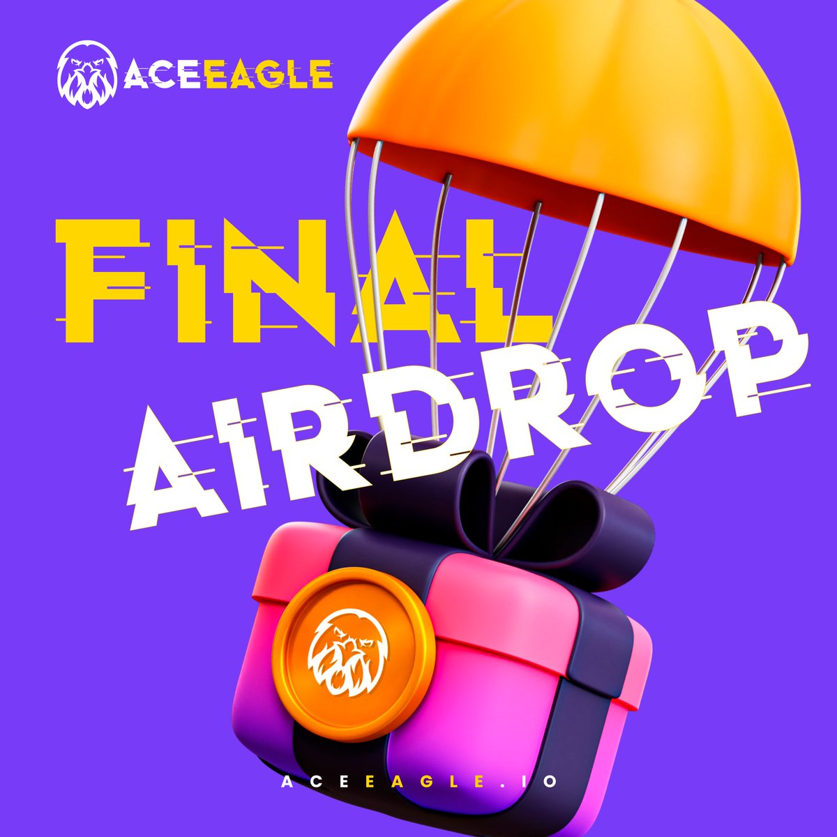 🚀 Final Whitelist Round Complete for #ACEEAGLE! 🦅

Check and claim your airdrop now at aceeagle.io/airdrop

We're launching soon! Don't miss out on becoming part of the ACEEAGLE journey. 

#Airdrop #DeFi #Crypto #ACEEAGLE #BecomeAnEagle
