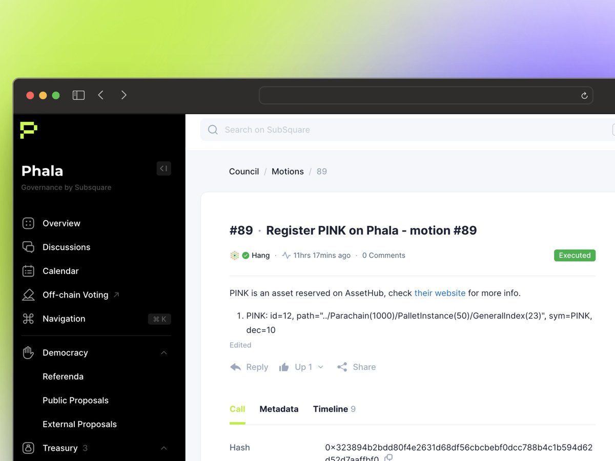 marvin_tong's tweet photo. Community ask, we deliver 🔨
@pinkonomic is already listed on @PhalaNetwork : https://t.co/O8j0nqLaGP https://t.co/qNJ6sPhYKa