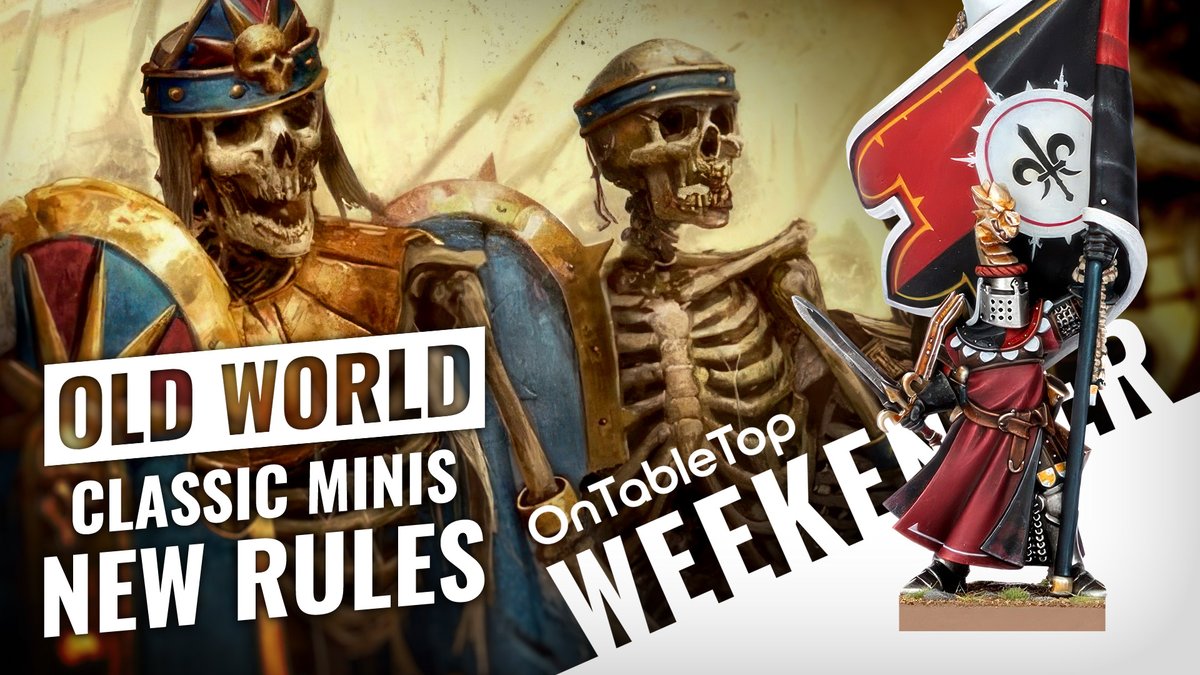 ontabletop's tweet image. Join us for the first #OTTWeekender of 2024 where we're getting excited about a return to #TheOldWorld of #Warhammer + looking at news from Battlefront, @Avatars_of_War and #MOMminiaturas and a great new Indie! youtube.com/watch?v=PVJTO5…