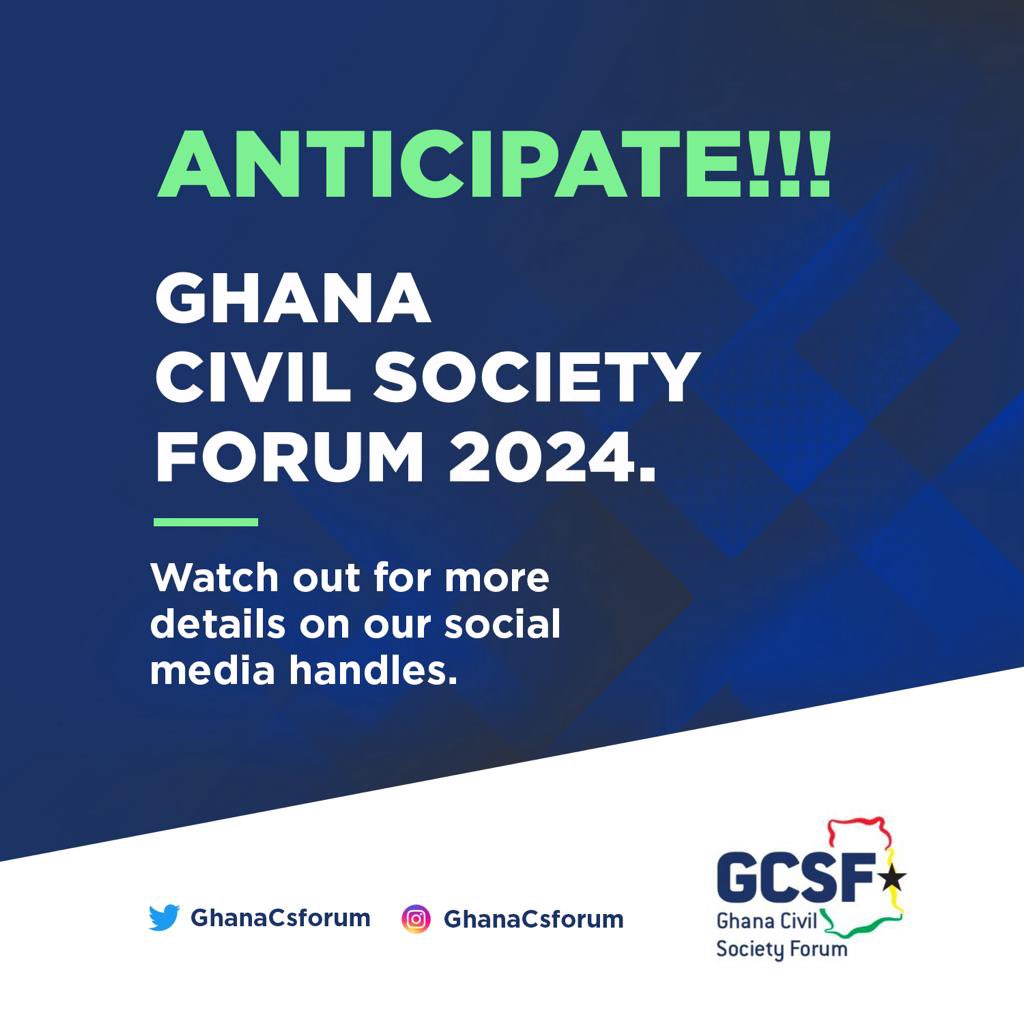 GhanaCSFourm's tweet image. Anticipate. #GhanaCSOForum2024 #CSOSustainability