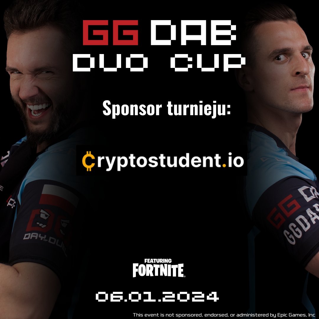 ggdab_com's tweet photo. Przedstawiamy Wam kolejnego Sponsora turnieju GGDAB Duo Fortnite, który odbędzie się 06.01.2024 - @CryptostudentPL
@CryptostudentPL .io to platforma e-learningowa, z różnymi kursami, analizami ekspertów, videoanalizami, newsami, wydarzeniami i wiele więcej - czyli cały ekosystem dla polskiej społeczności kryptowalutowej i osób, które chcą zrozumieć świat kryptowalut, technologii blockchain, nowych technologii, metaverse i AI. To również SM, gdzie codziennie w przystępny sposób edukują i przedstawiają najnowsze informacje z rynku. To również agencja marketingowa dla projektów kryptowalutowych i firm, które chcą wejść w web3 lub pokazać swój produkt/usługę dla fanów kryptowalut.
#ggdab #dayofduel #turniej #fortnite #esport #turniejfortnite #arekmilik #milik #rojson #prescot #cryptostudent #cryptostudentio #cryptostudentpl
