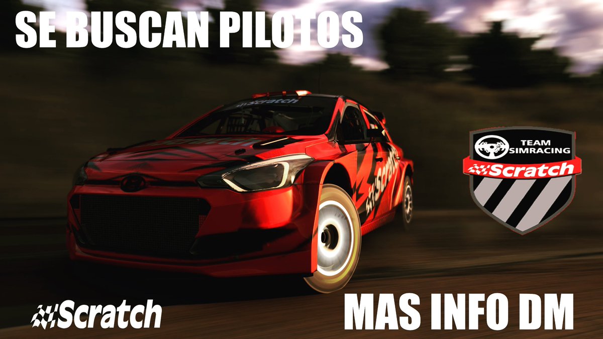 ScratchSIM's tweet image. Se buscan pilotos para la temporada 2024! Más info al dm