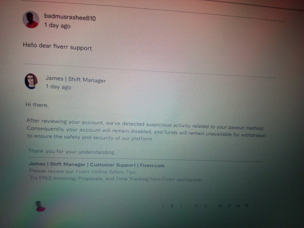 Balogun_FHG's tweet photo. @fiverr I have been unable to withdraw my funds from @fiverr for 3 month now. I have tried to resolve this issue through their support channels, but I have not received any clear information or assistance. I am very concerned about the security of my funds, and I need help to resolve it. https://t.co/TOOUctLXog