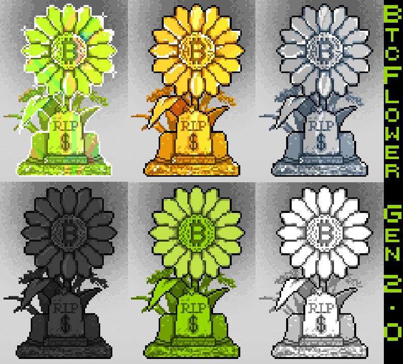 thisisludotwee1's tweet photo. BtcFlower Gen 2.0
- Diamond ✅
- Gold ✅
- Silver ✅
- Black ✅
- Green ✅
- White ✅ https://t.co/h2b5hPSraH
