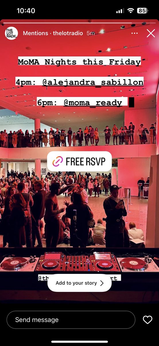 Playing at the big house today (MoMA). Closing circles of irony. It will be live streaming. But if you wanted you go, one must simply RSVP. It’s time.