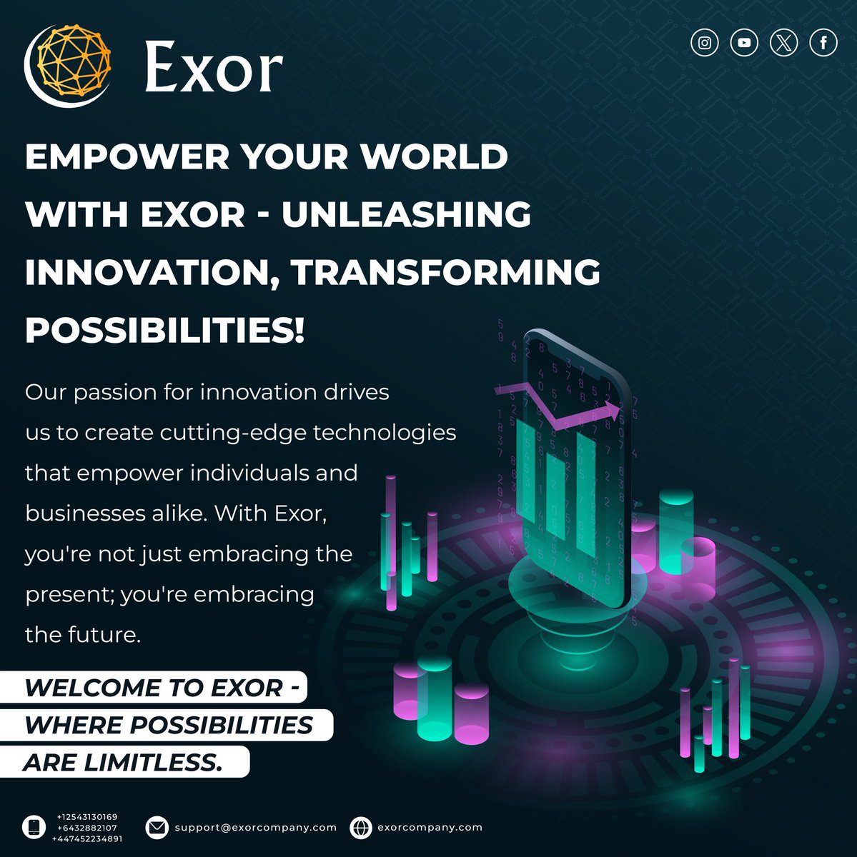 CompanyExor's tweet photo. ExorBrilliance
#ExorCompany

#Financiallnnovation #PersonalizedSuccess

#RevolutionarySolutions #ExpertiseBeyond"

#ExorCompany #Financiallnnovation

#PersonalizedSuccess #RevolutionarySolutions

#ExpertiseBeyond #FinanceRevolution

#TailoredSolutions #CreativeWealth https://t.co/NcDdze0iD2