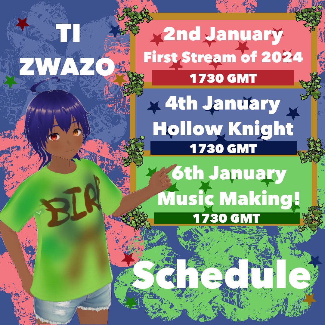 TiZwazoVT's tweet photo. Making this took way longer than I thought it would but I’m proud that I finally did it and put it out there #betterlatethannever vibes! And yes! I AM actually gonna be making some music on stream tomorrow! Peep the schedule!!! #vtuber #musicvtuber #vtuberuprising https://t.co/WeL2TpHXG8