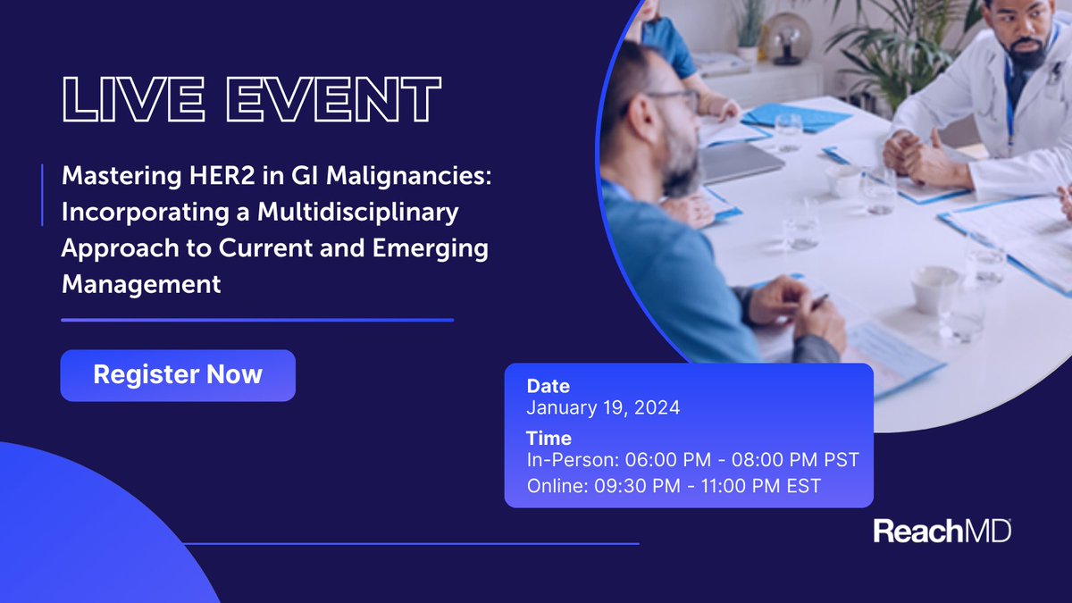 Join this expert-led program and begin the journey to optimize care for your patients with HER2-positive gastrointestinal cancers. @KristenCiombor @HardingJJMD @FilippoPietran4 @kanwal_raghav In-Person: ow.ly/ur7750QnUot Online: ow.ly/rA8s50QnUou