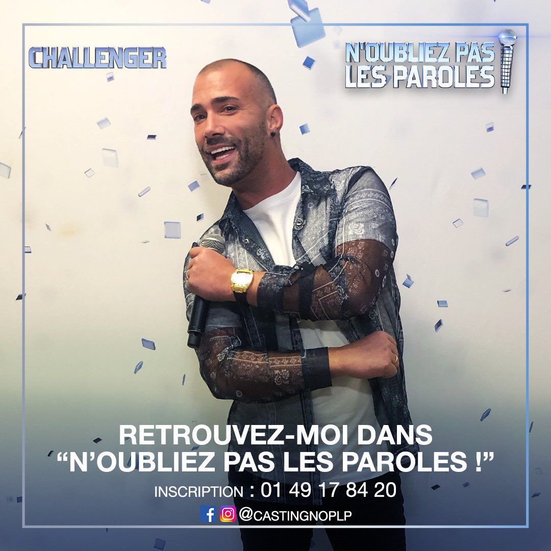 Merci à tous pour vos messages 
Un moment inoubliable pour moi ce duo avec Magali 🤩
De gros Bisous à tous
David (Camron)
#NOPLP #France2 
@Nagui @MagaliRipoll @NOPLPoff #noubliezpaslesparoles