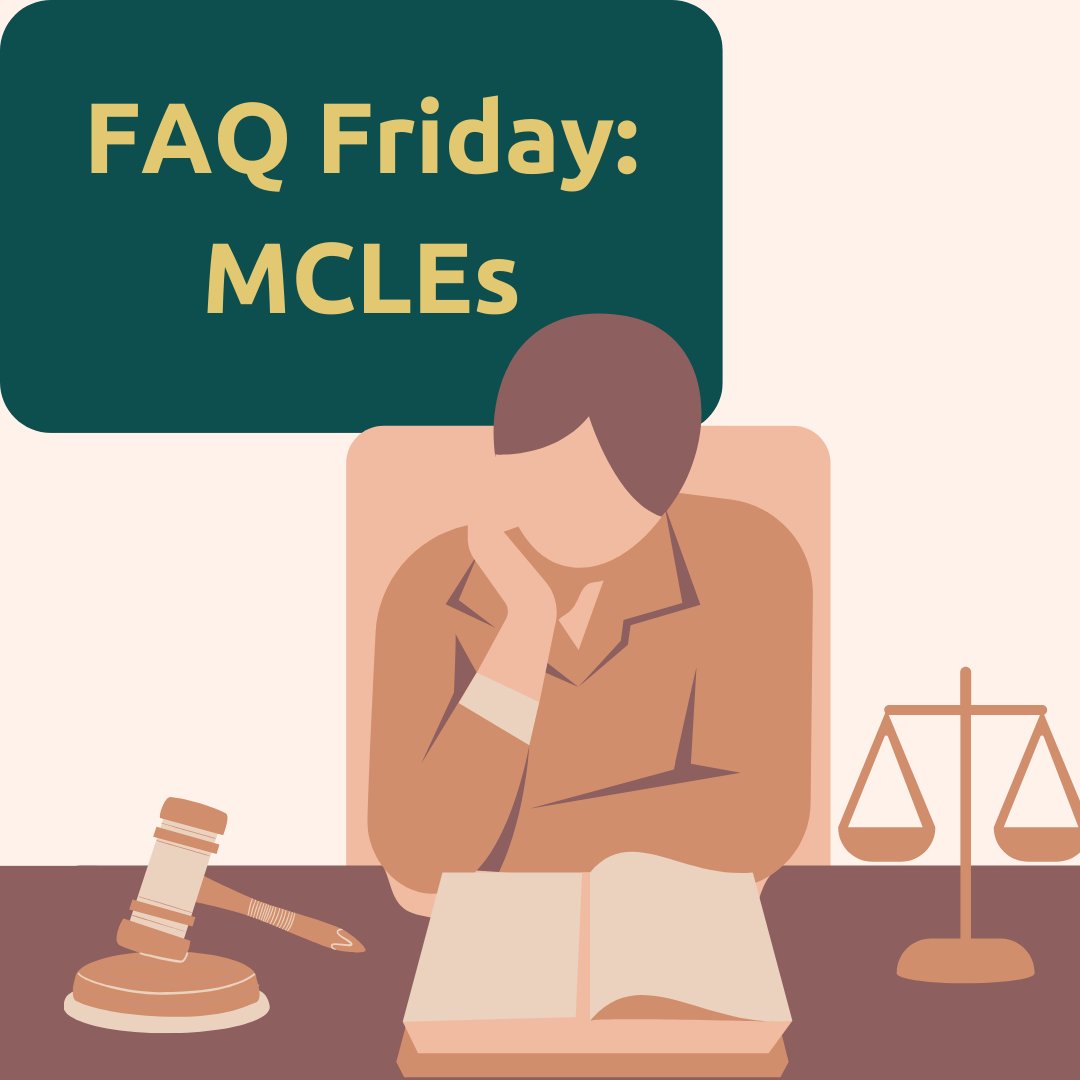 AClawlibrary's tweet photo. Attention #CAattorneys with names H-M, you may be rushing to finish your #MCLE credits before February 1st. Don't worry, we gotchu! We offer options for those who would like to complete credits through the #lawlibrary. Link in bio to our blog, the Advance Sheet, for full details https://t.co/nq3XlLLcsA