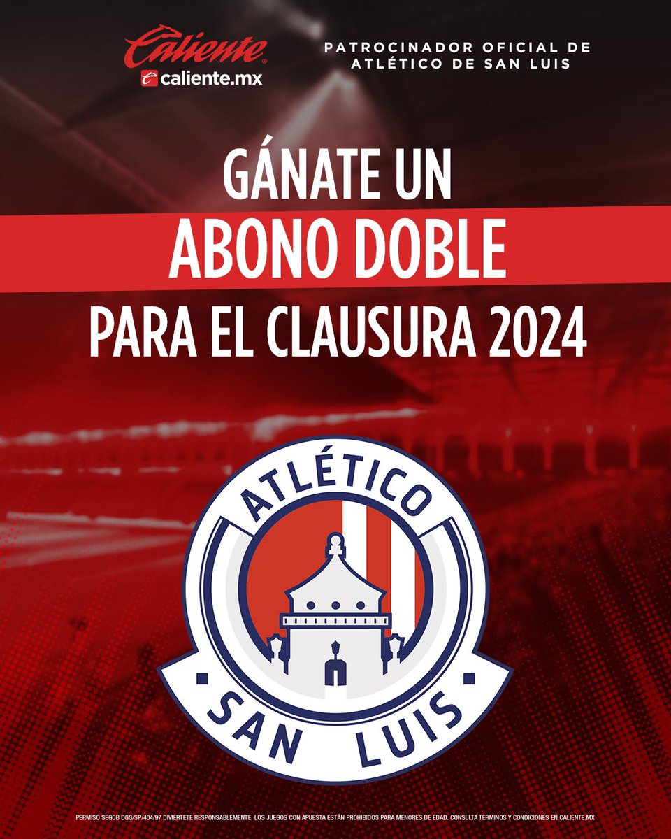 🏟️Caliente.mx te lleva al LASTRAS🏟️

Gana un ABONO DOBLE para nuestros juegos de local, incluye Fase Final 🎟️

Haz lo siguiente👇🏽
1️⃣Sigue a <a href="/calientesports/">Caliente Sports</a> 📲
2️⃣Da 🔁 y ❤️
3️⃣Comenta por qué quieres ir al estadio en el #CL24 y el HT #MásAcciónMásDiversión 🔥 
 
¡VAN!😏