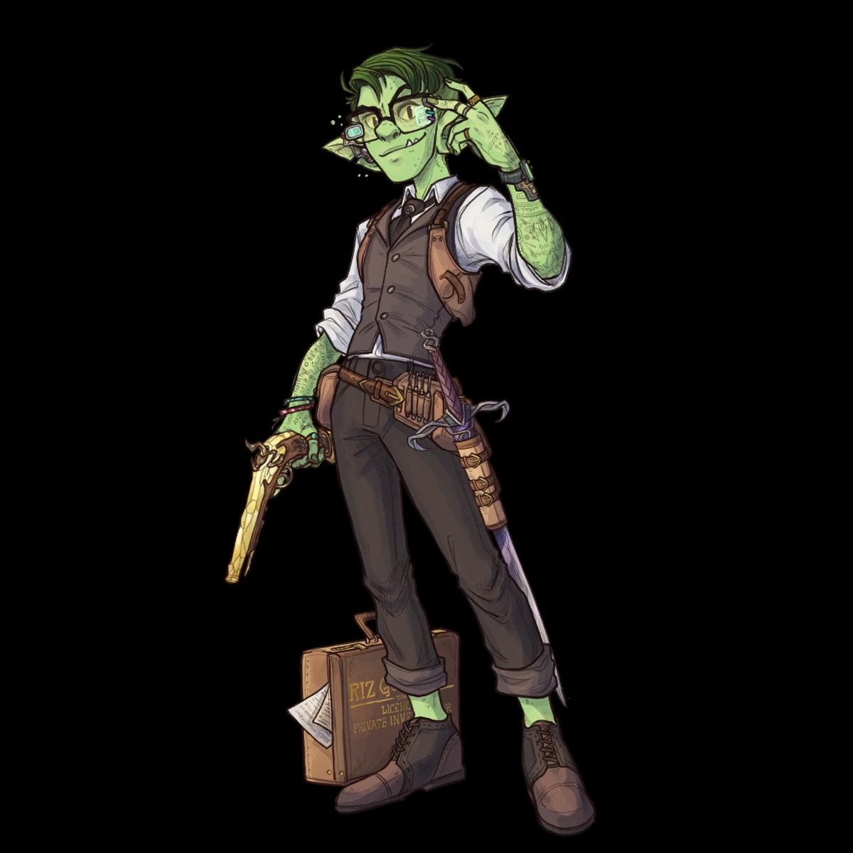 dimension20show's tweet photo. And here's the new character art for Riz Gukgak, courtesy of @caitmayart: https://t.co/4X0Sqn1N5D