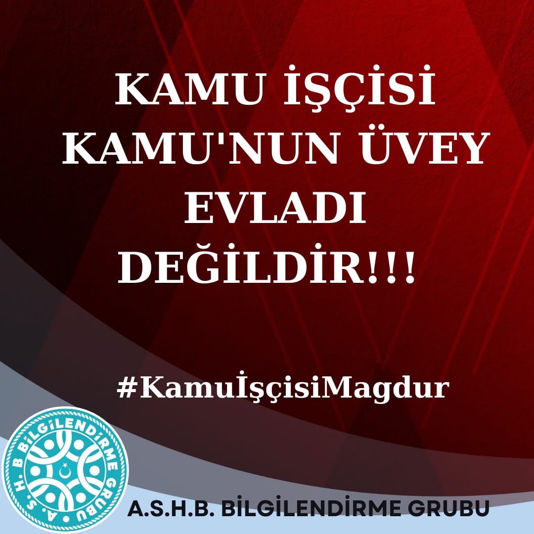 ASHBISCI's tweet photo. #KamuİşçisiMagdur
Kamu işçilerinin sorunları ivedilikle çözüme kavuşturulmalıdır !! https://t.co/wMkNIAGn5o